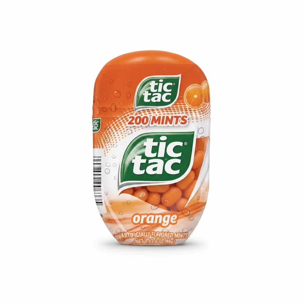 1-und-009800006335.webp Caramelo Tic Tac Bottle Orange 3.4 Oz - Image 1