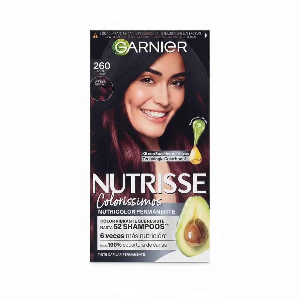 1-und-7460828568459.webp Tinte Garnier Nutrisse Colorissimo Negro Rubí 260 - Image 1
