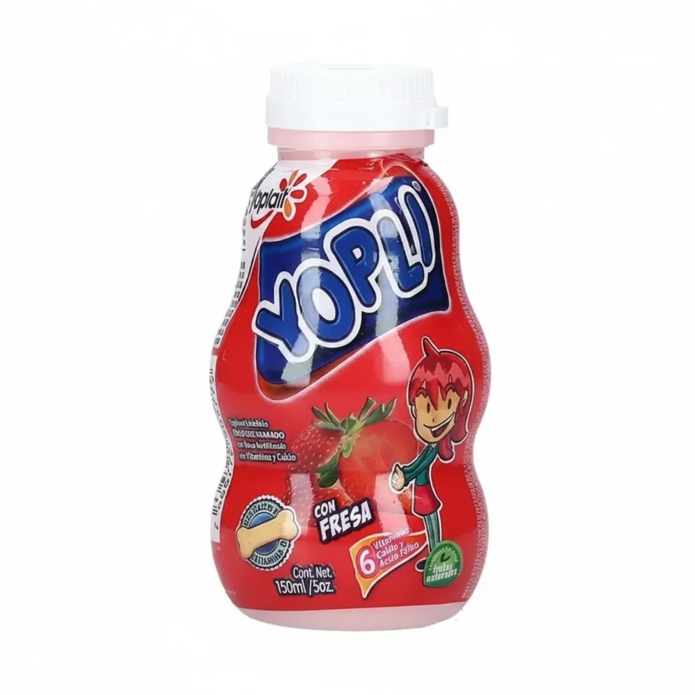 1-und-7466772505779.webp Yogurt Fresa Bebible Yopli 150 gr - Image 1